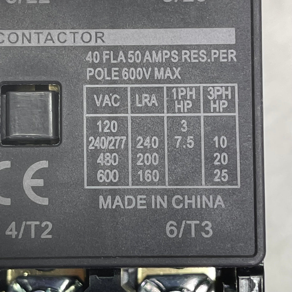 NOARK Definite Purpose Contactor  40A 208-240V 3-Pole Ex9CKT40A30XU7