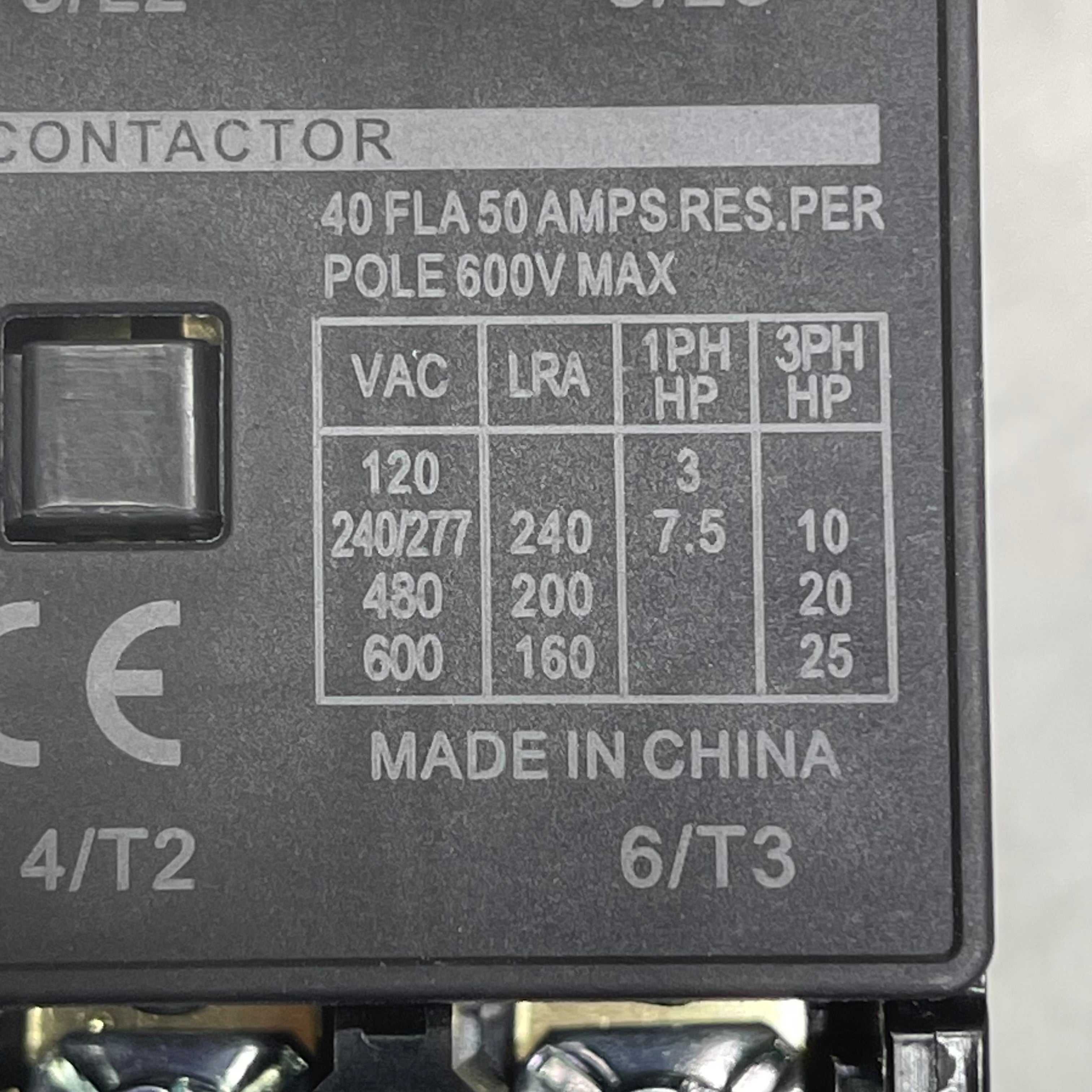 NOARK Definite Purpose Contactor  40A 208-240V 3-Pole Ex9CKT40A30XU7