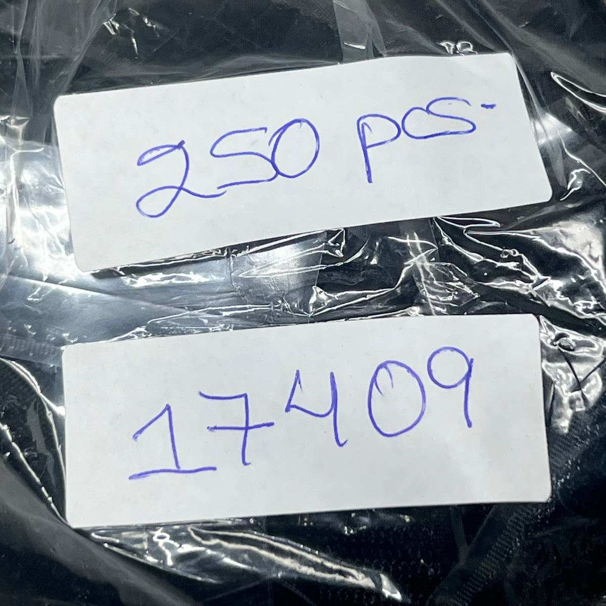 EASTEX (250 Pcs) PSA Loop and Hook Adhesive Sz 1" W X 6.75" L Black 17409