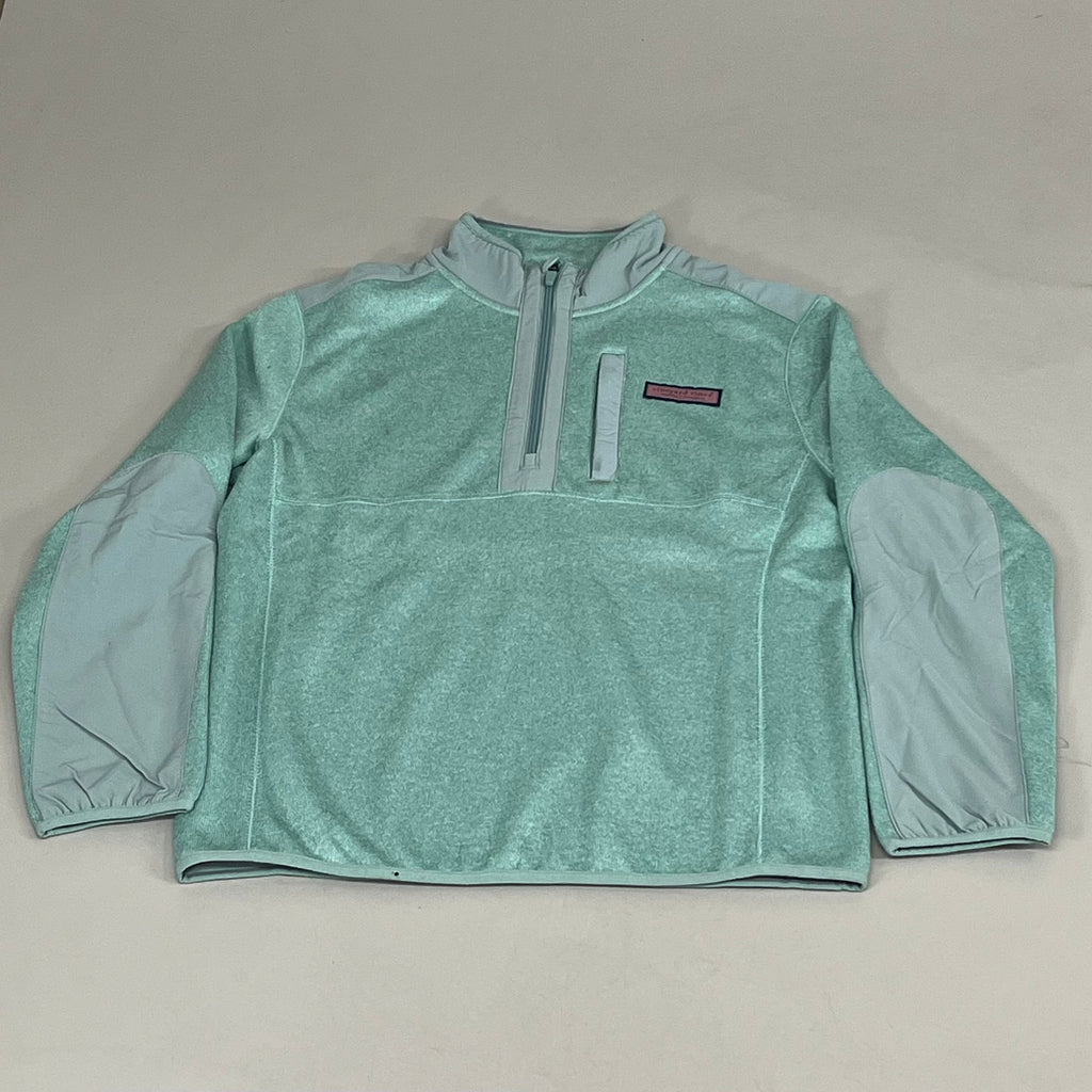 VINEYARD VINES Martha's Vineyard Men's Teal Green Half Zip Pullover Sz-S