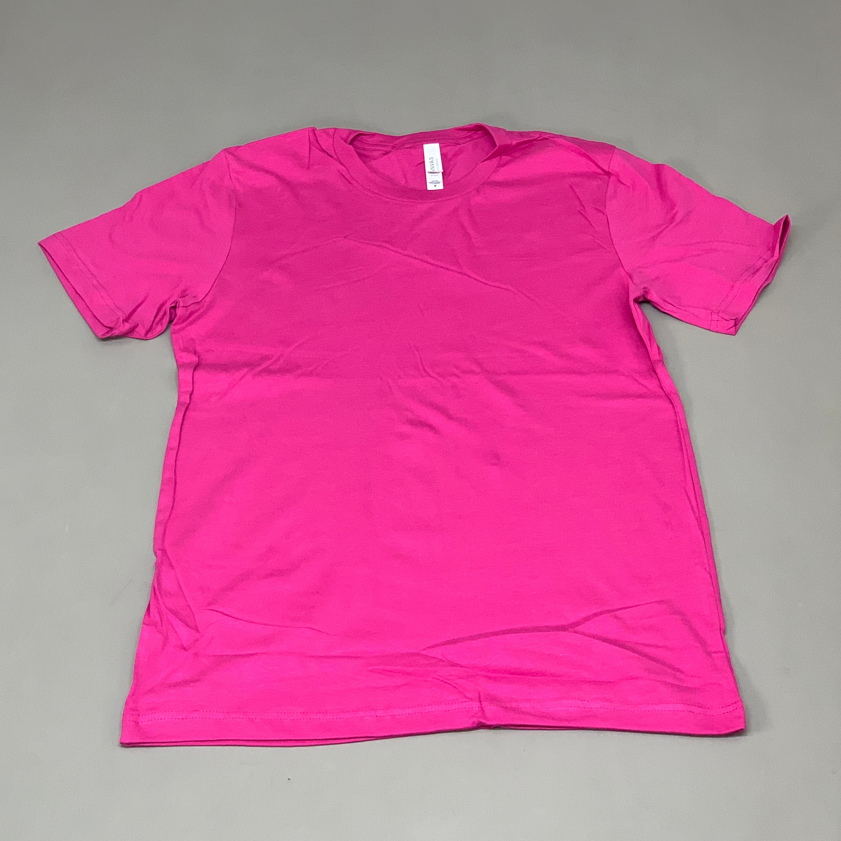 BELLA + CANVAS (12-PACK) Unisex Crewneck Short Sleeve Tees Sz L Berry (New)