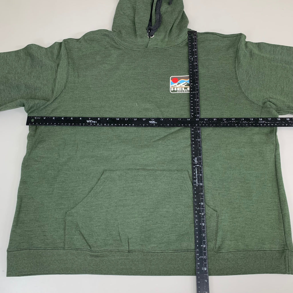 LONEROCK Helen Georgia Tie Hoodie Sz 3X-Large Green