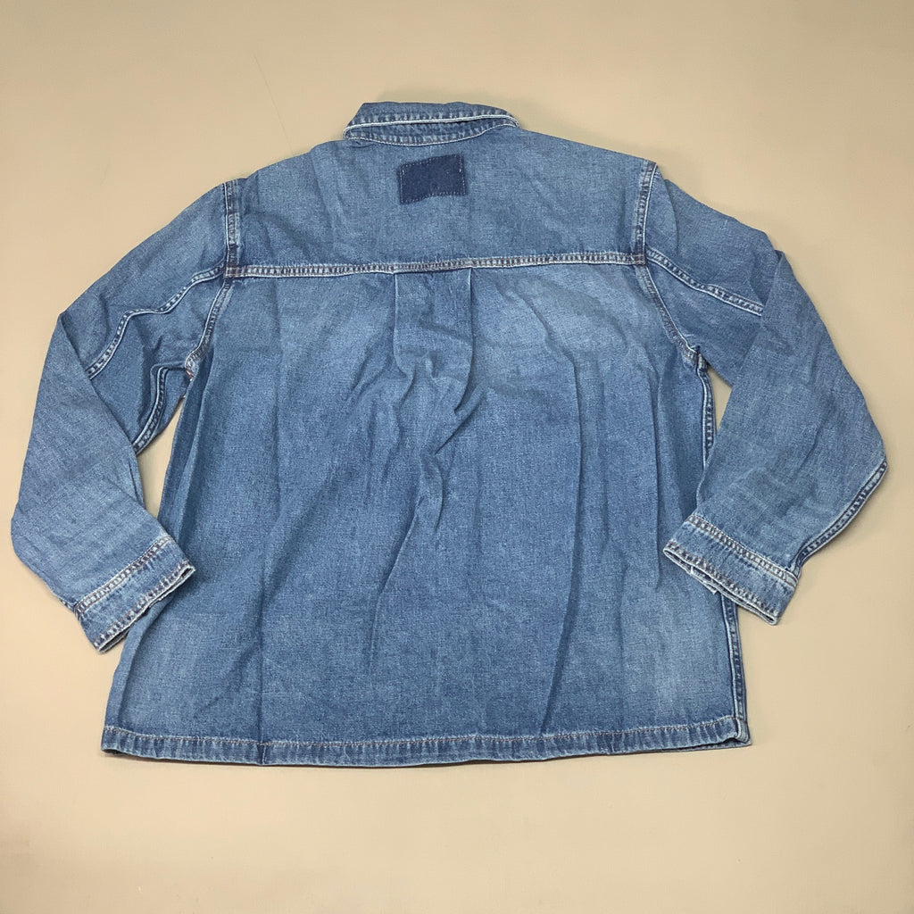 ETICA Harriette Shirt Jacket w/ Front Top Pockets & Collar River Rock Size S EW143309