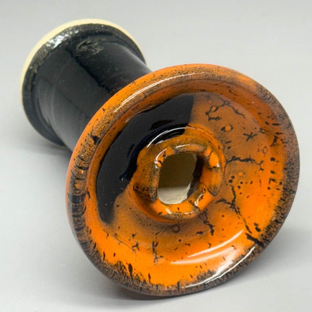 Mini Rook Bowl (20) Pack Size 4” L x 3” W Ceramic Orange/Black