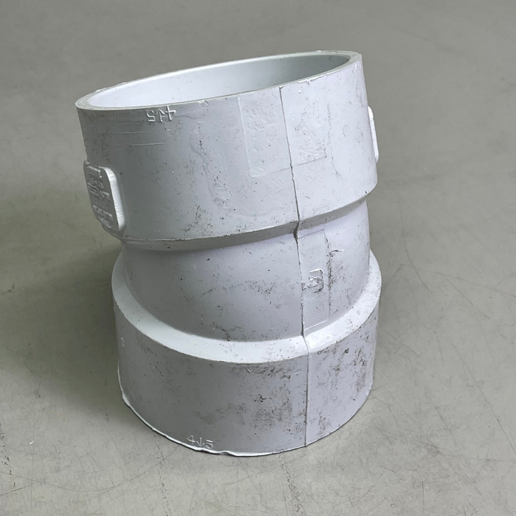 GENOVA (4-PACK) Schedule 30 PVC Hub Elbow 3" x 3" 22.5 Degree G60830