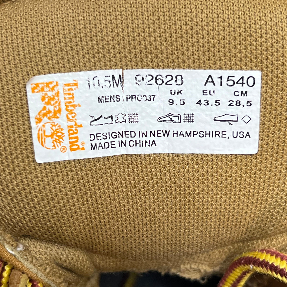 TIMBERLAND PRO Composite Toe Waterproof Work Boots  Men's Sz 10.5 Tan (Used)