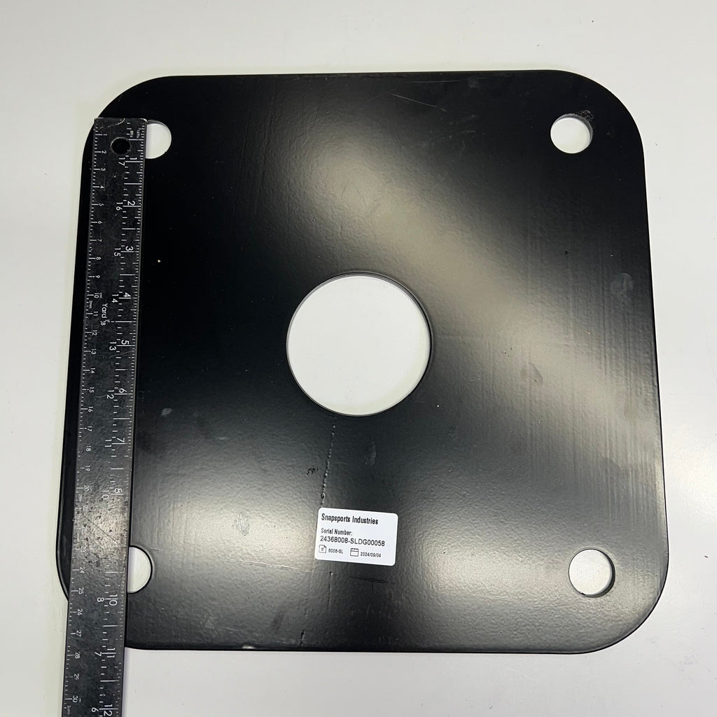 SNAPSPORTS Basketball Anchor Kit System W/ Hardware  9"x9" Black 8008-SL
