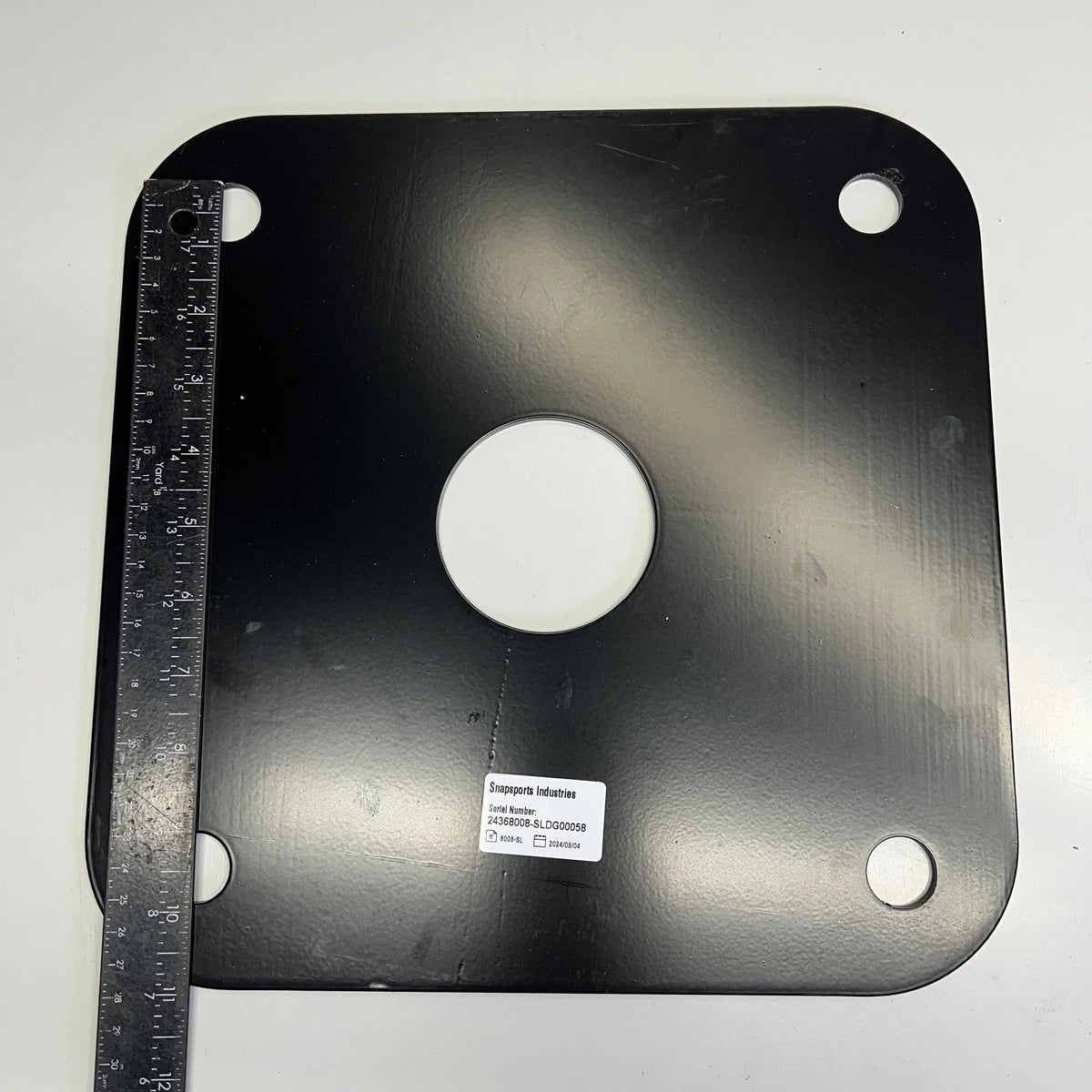 SNAPSPORTS Basketball Anchor Kit System W/ Hardware  9"x9" Black 8008-SL