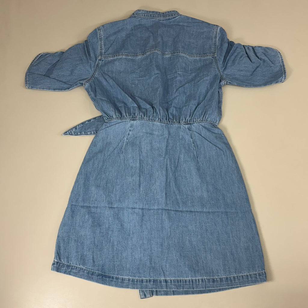 VERONICA BEARD Jeans Women's Dunn Mini Dress Sz-10 Iceberg J24067101286IC