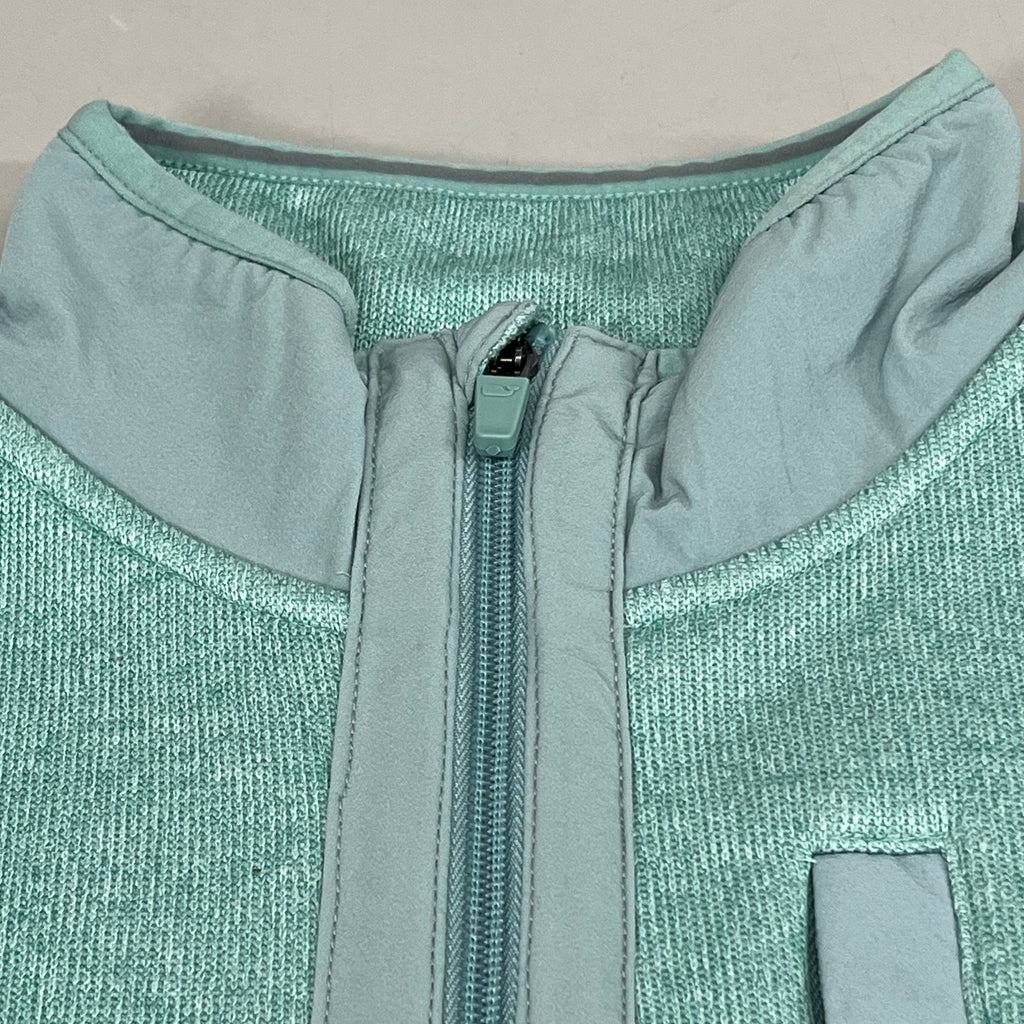 VINEYARD VINES Martha's Vineyard Men's Teal Green Half Zip Pullover Sz-M