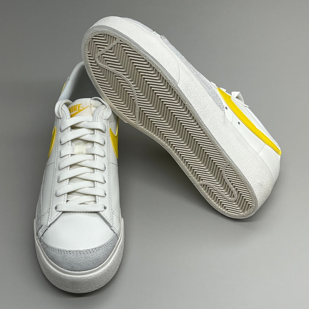 NIKE Shoes Blazer Low Cut Platform Sneaker Sz Women's 10.5 Men's 9 Yellow/Grey/White
