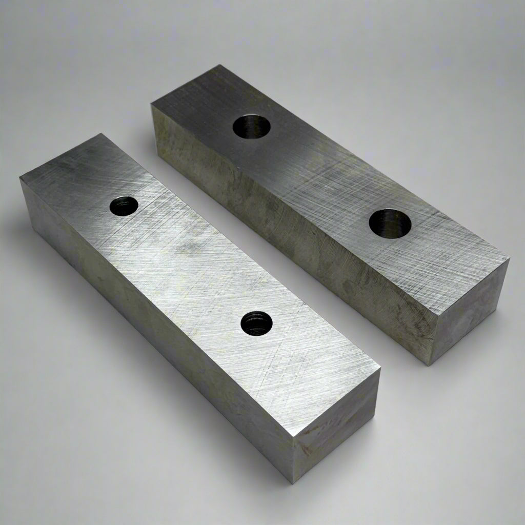 TCI (2 Pcs) Steel Vise Jaw Plate Grey