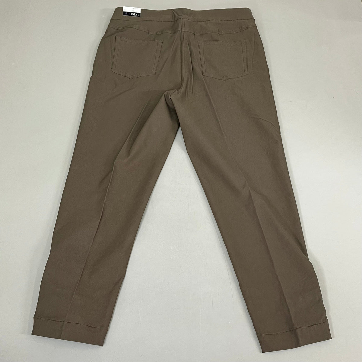 MULTIPLES Ankle Pants Petite Women's Sz 10P Truffle M33709PP