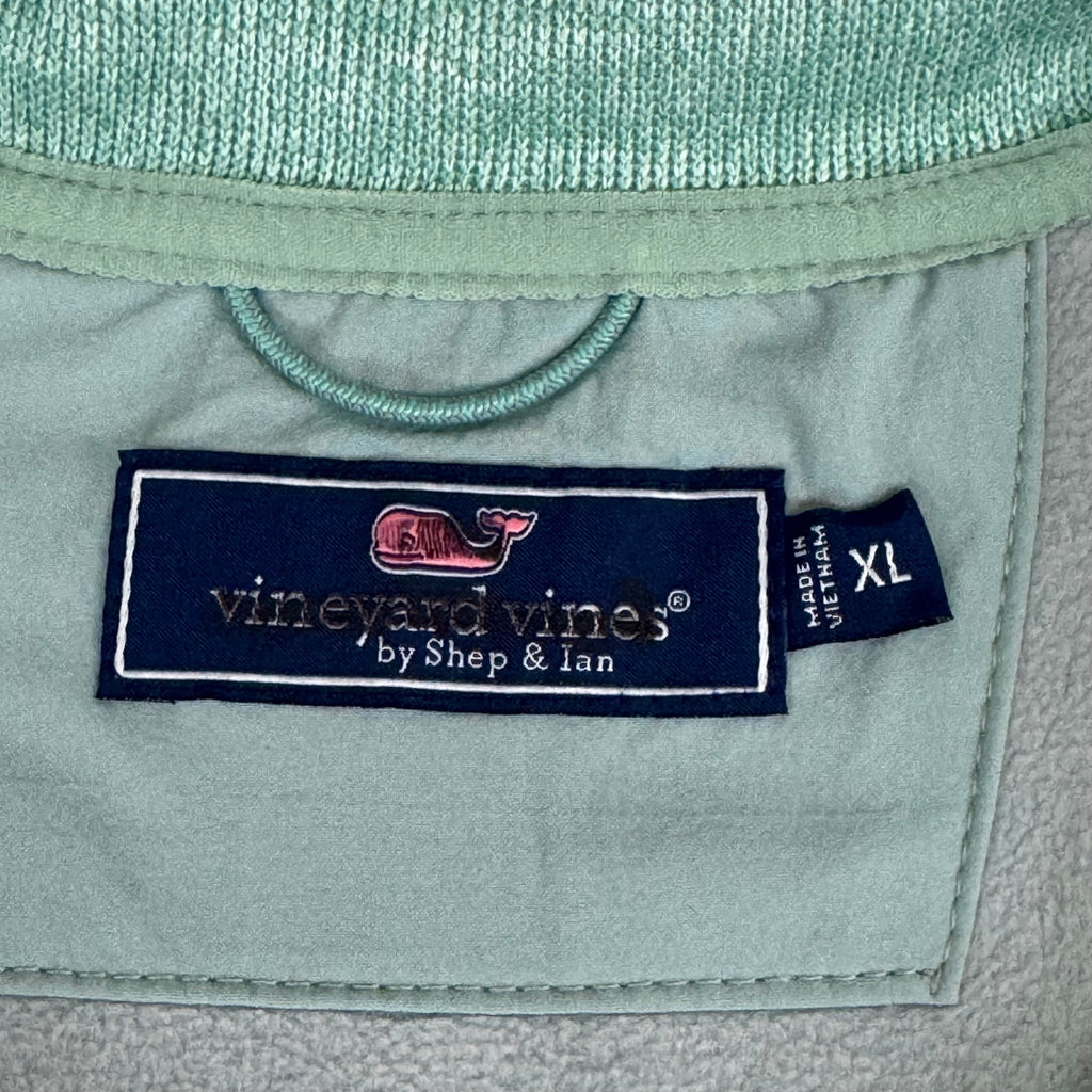 VINEYARD VINES Martha's Vineyard Men's Teal Green Half Zip Pullover Sz- XL