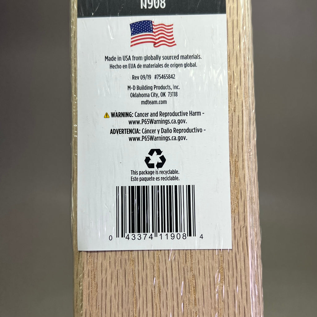 MD (6 PACK) Hardwood Flat-Profile Door Transition Strip Threshold 2.5"x36" Oak 11908