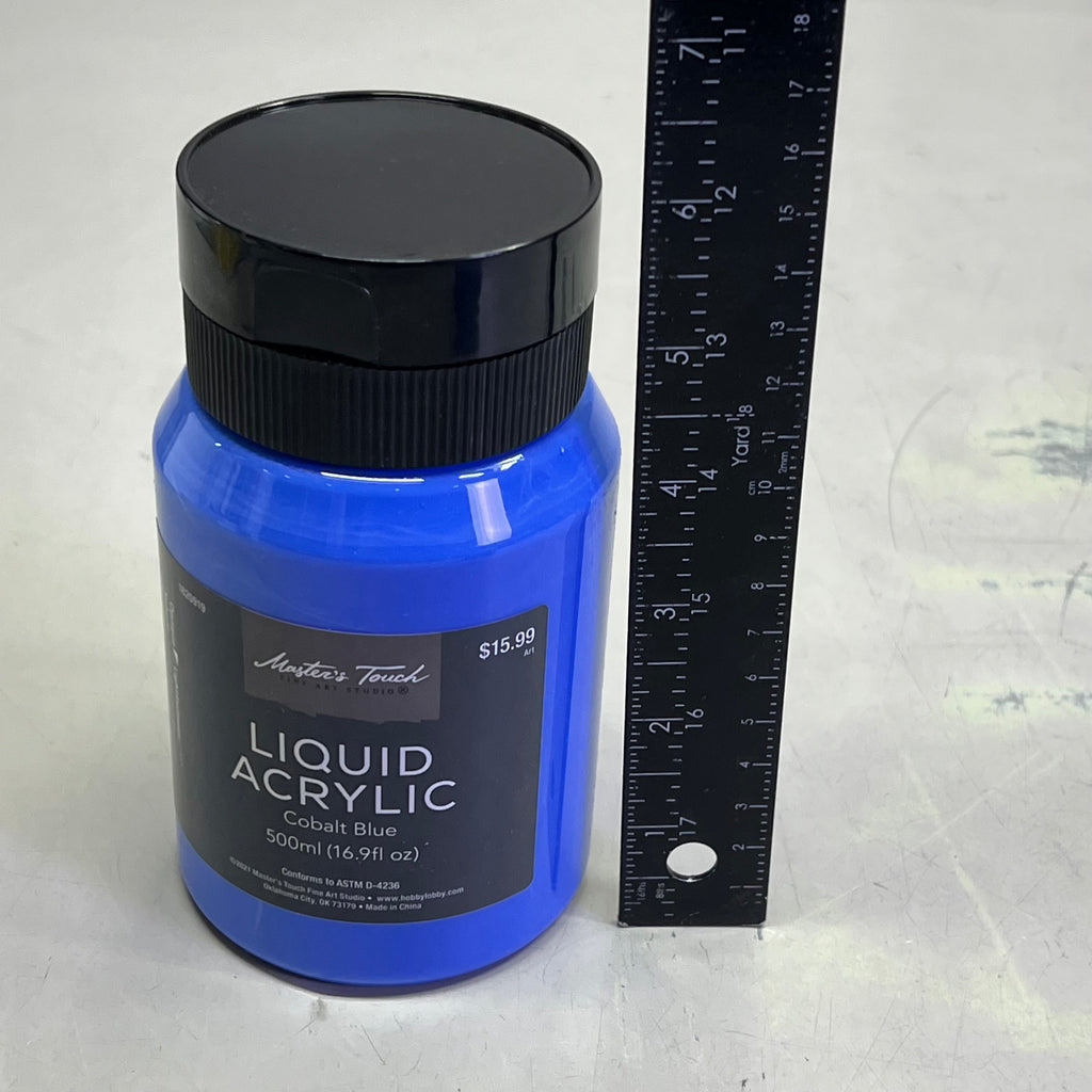 MASTERS TOUCH (2 PACK) Liquid Acrylic Artist Paint 16.9 oz Cobalt Blue 1820919