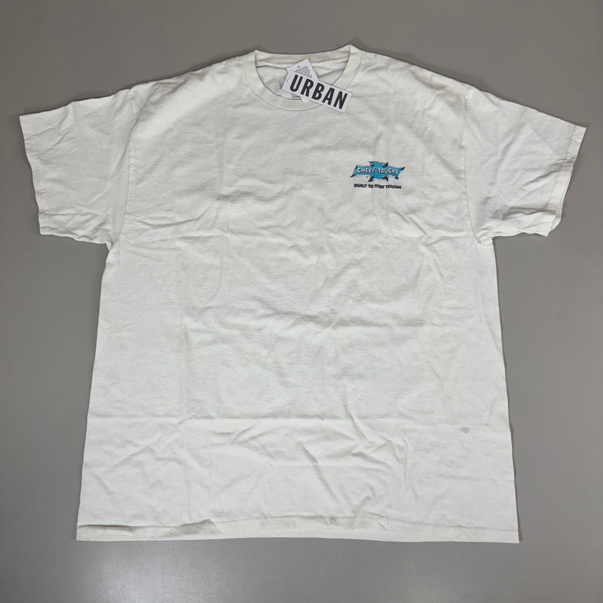 URBAN Men's Chevy Truck Graphic T-Shirt Sz L White 91022855