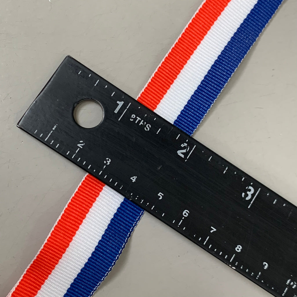 (100 PACK) Lanyard Red White Blue 17" Gold Hook