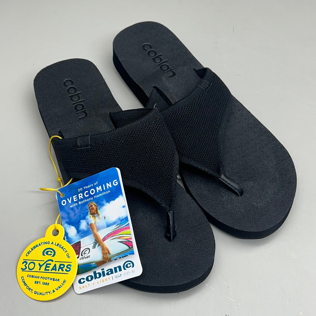 COBIAN Bermuda Bounce Sporty Style EVA Outsole Sandals  Women's Sz 7, EU 37 Black BEB24-001-07