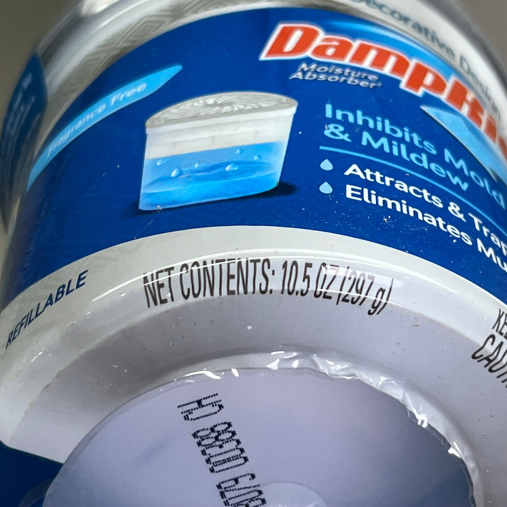 DAMPRID (4 PACK) Moisture Absorber: Inhibits Mold & Mildew 10.5 oz
