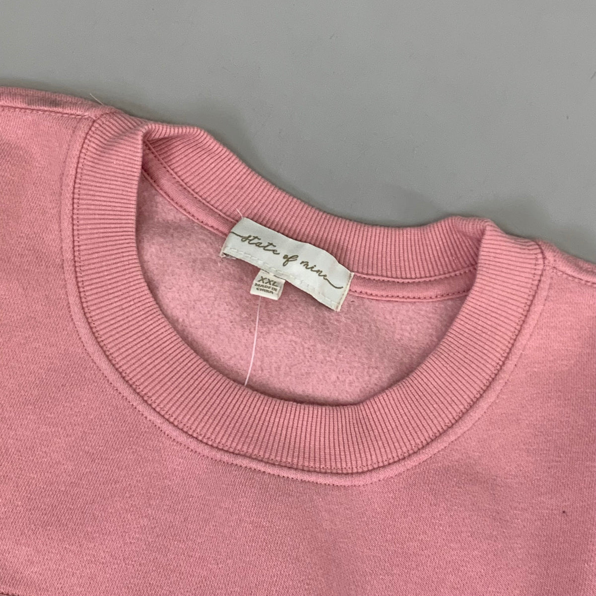 STATE OF MINE Women's Texas Print Sweatshirt Sz-XXLarge Blush 15711