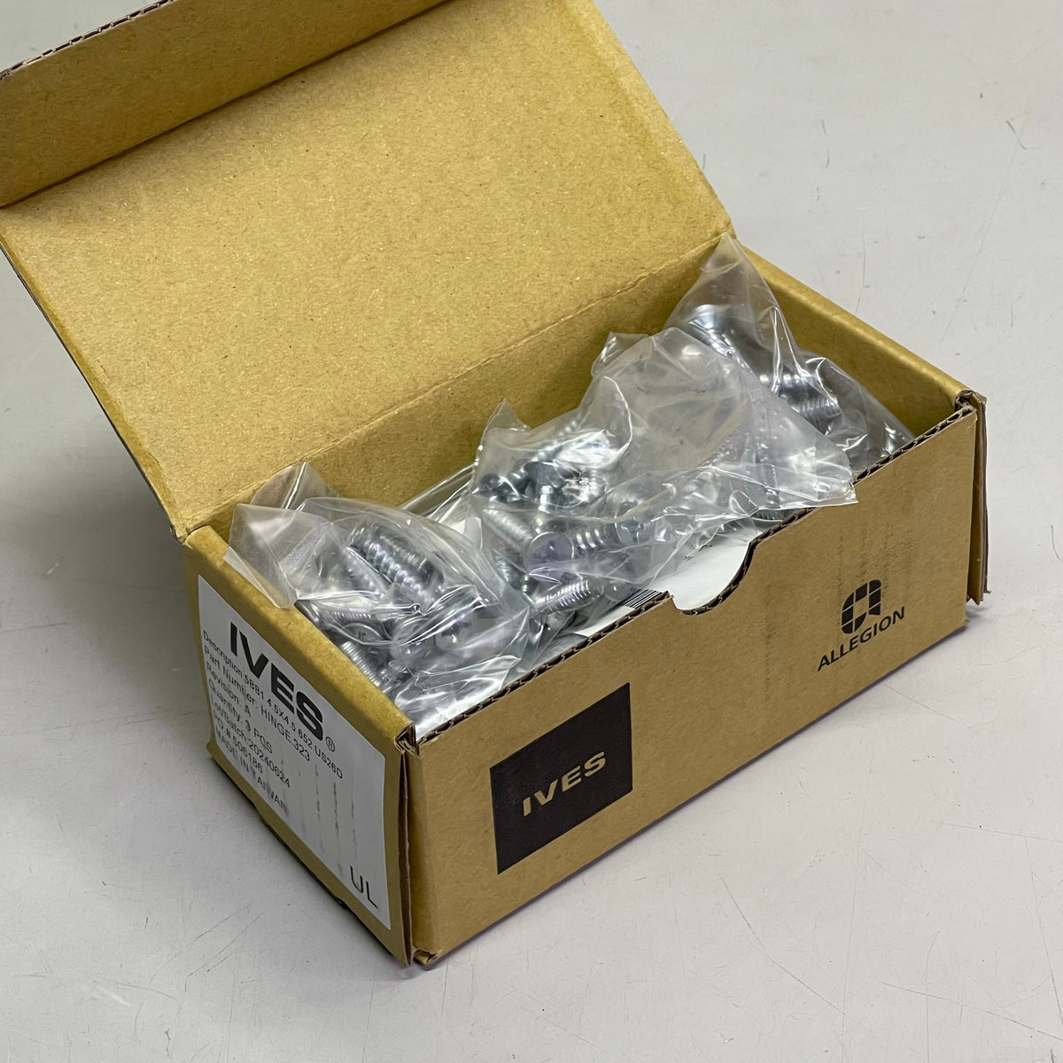IVES (3 PACK) Full Mortise 5-Knuckle Hinge 4.5" x 4.5" Satin Chrome HINGE.323