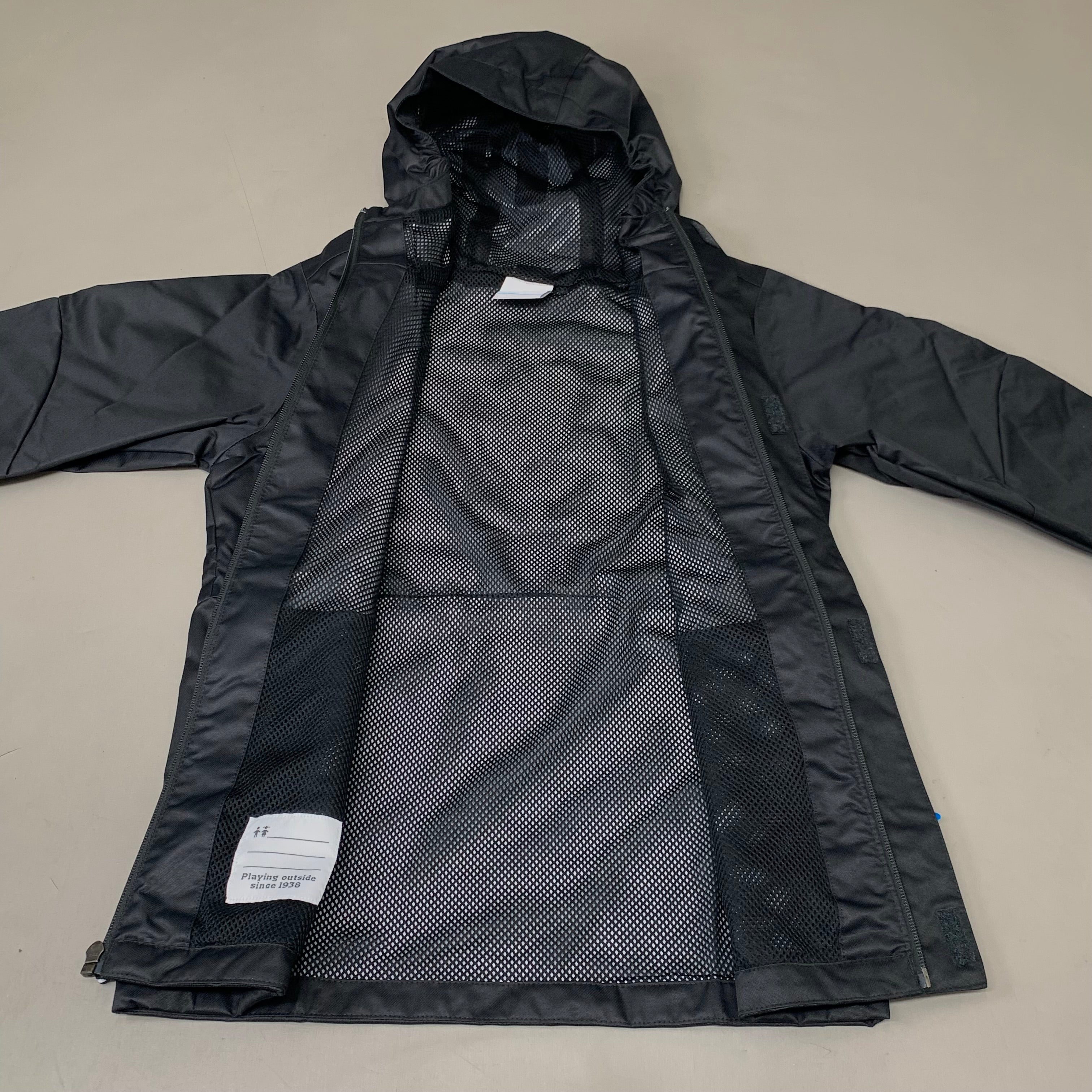 COLUMBIA Reflective Detail Hikebound Jacket Boys Youth Sz M Black SB6647-010
