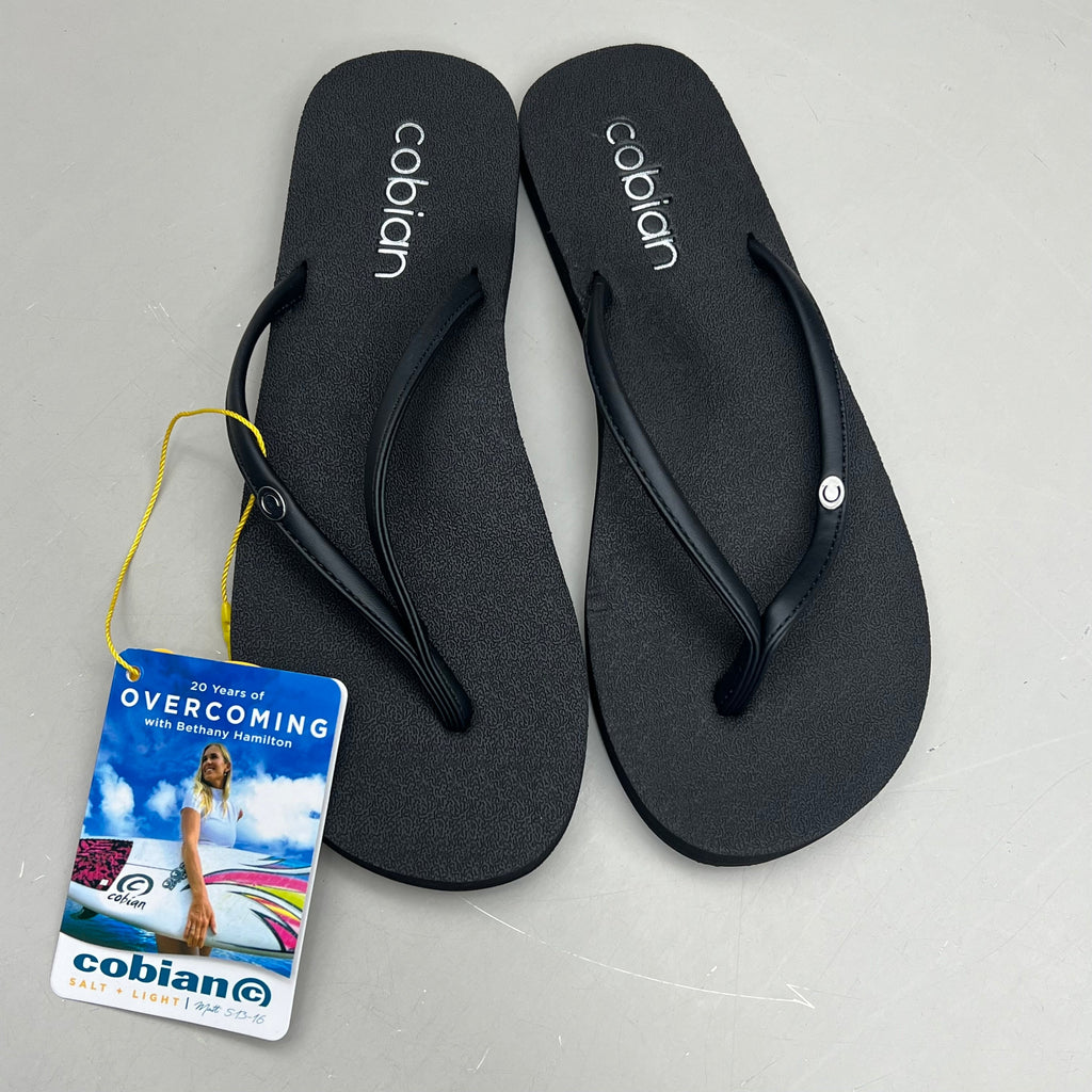 COBIAN Nia's Bounce 2 Synthetic Leather Women's Sz 6, EU 35.5  Black NIA25-001-6