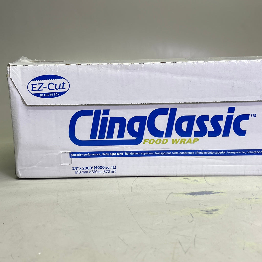 BERRY CLINGCLASSIC Food Wrap Sz 24" x 2000', Clear J1504373