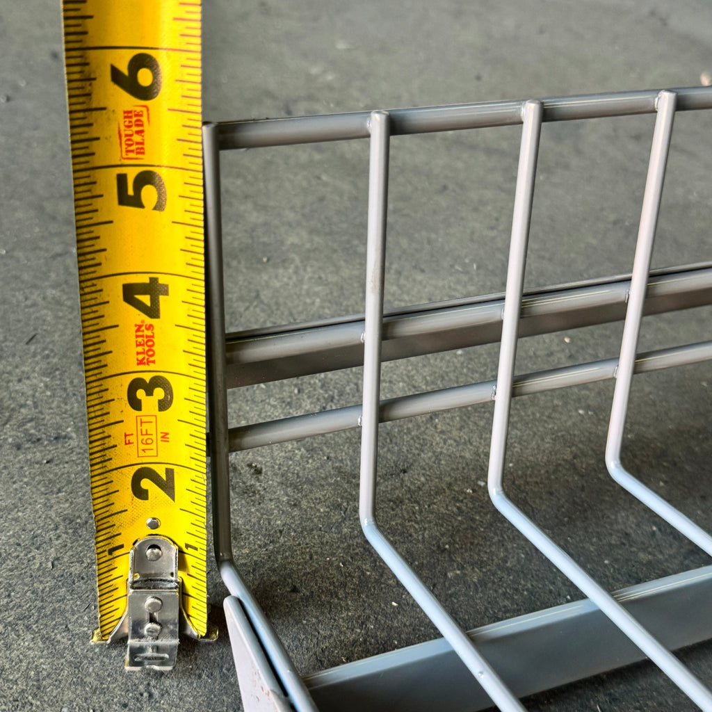Shoe Rack Shelving 2 Pack Sz 48”Lx17”Wx5 1/2”H Grey 1023034-00PK20155 Used