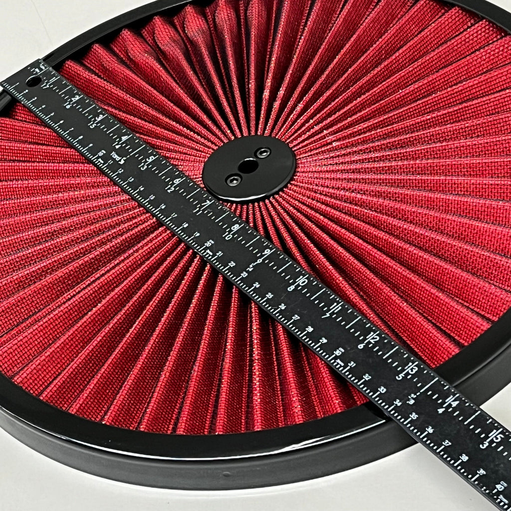 SPEEDMASTER Element Extreme Top Air Cleaner Kit 14"x3" Red/Chrome PCE104.1030.02
