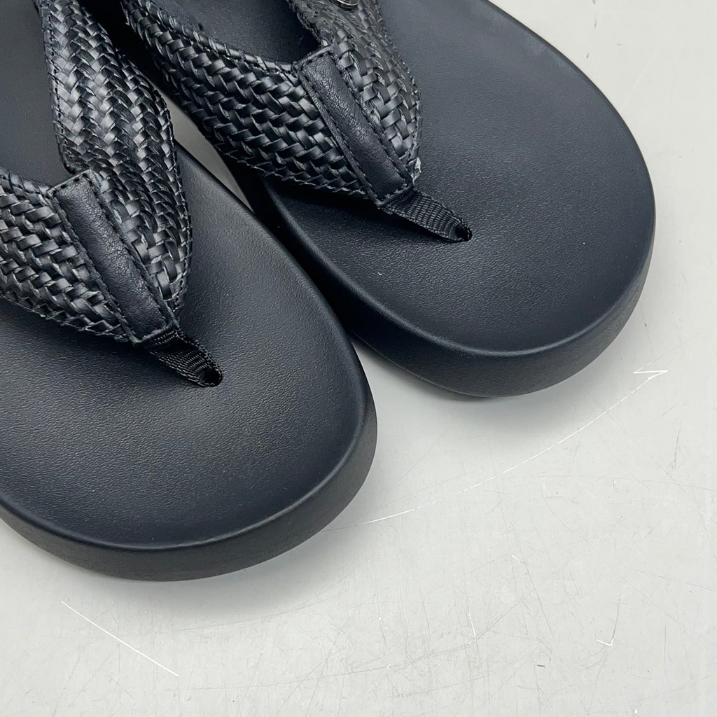 COBIAN Palmilla Braided Synthetic Leather Strap Sandals Women's Sz 10 EU 41 Black PAL25-001-10
