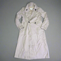 CLUB MONACO Long Trench Coat 100% Lyocell Shell Women's Sz ZS Light Khaki