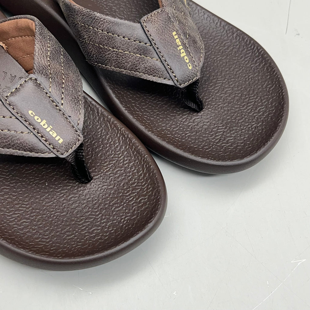 COBIAN Kandui Synthetic Leather Strap Men's Sz 11, EU 44 Chocolate KAN25-2011-11