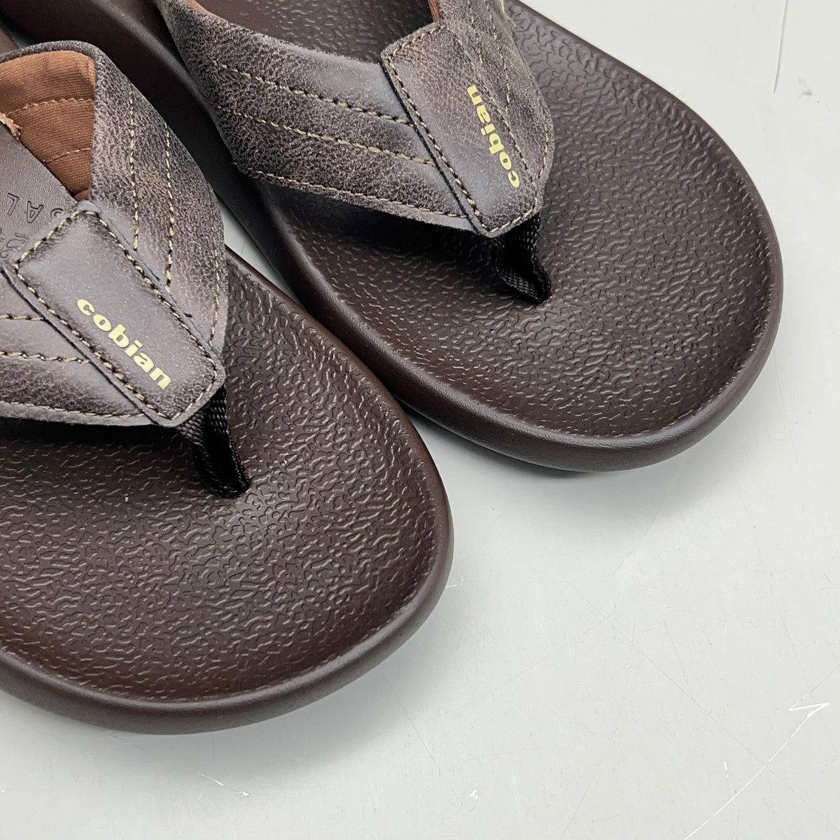 COBIAN Kandui Synthetic Leather Strap Men's Sz 11, EU 44 Chocolate KAN25-2011-11