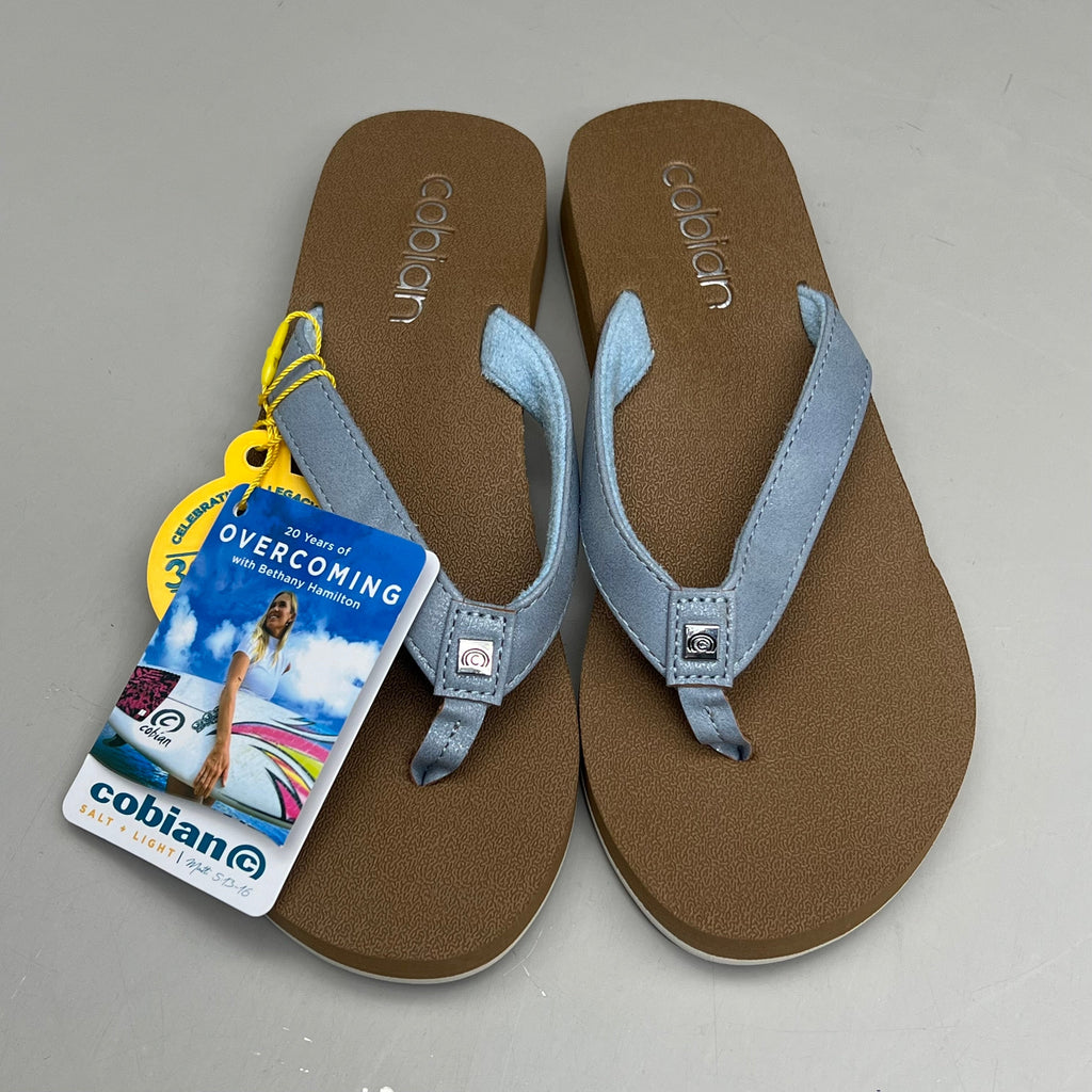 COBIAN Skinny Bounce Comfortable Synthetic Strap Women's Sz 7 Blue SKI25-400-07