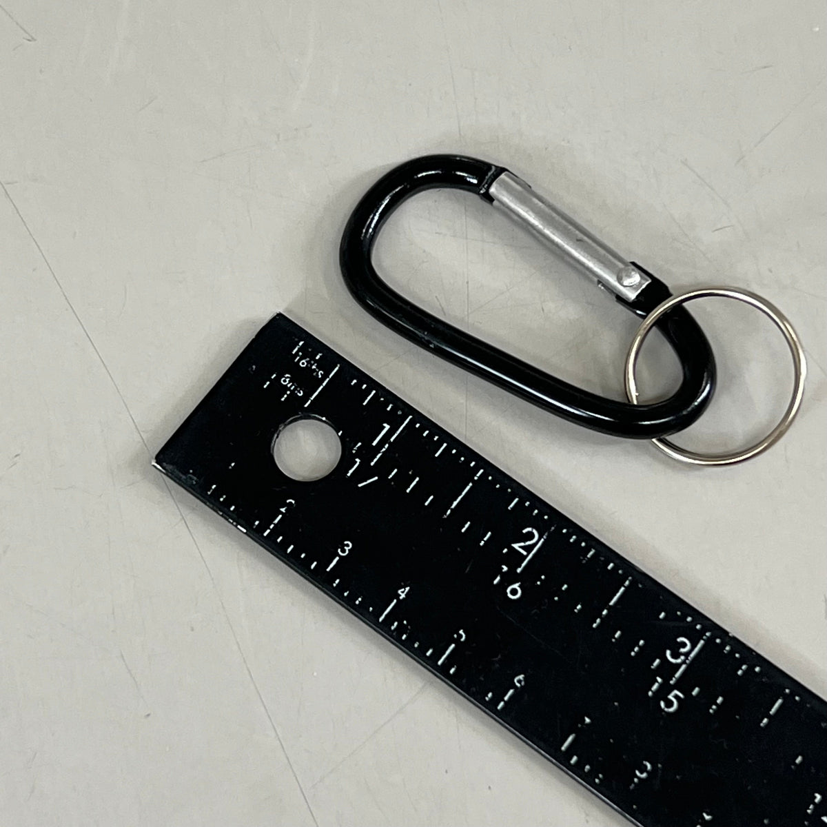 ADVANTUS (10) Key Chain Carabiner W/ Key Ring Black 091141755553