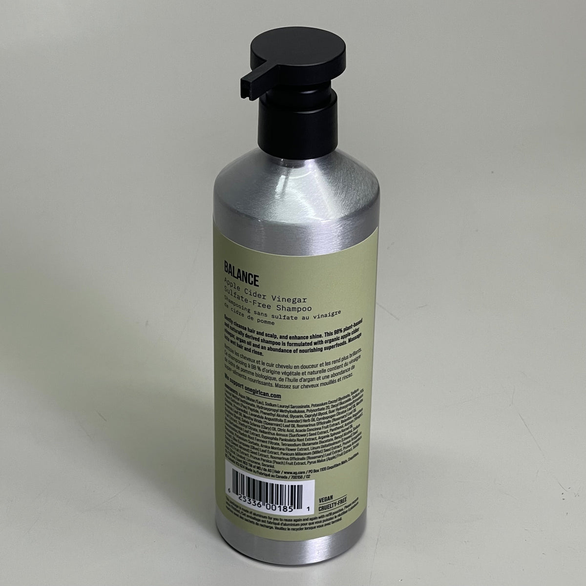 AG CARE Balance Shampoo Apple Cider Vinegar Sulfate-Free 12 fl oz 100094