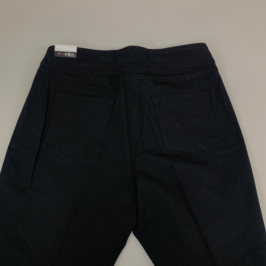 MULTIPLES Ankle Pants Petite Women's Sz 14 Black