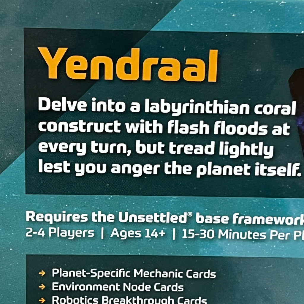 ORANGE NEBULA Unsettled Planet 004 Yendraal Card Game 2-4 Players 14+Age ONB0204