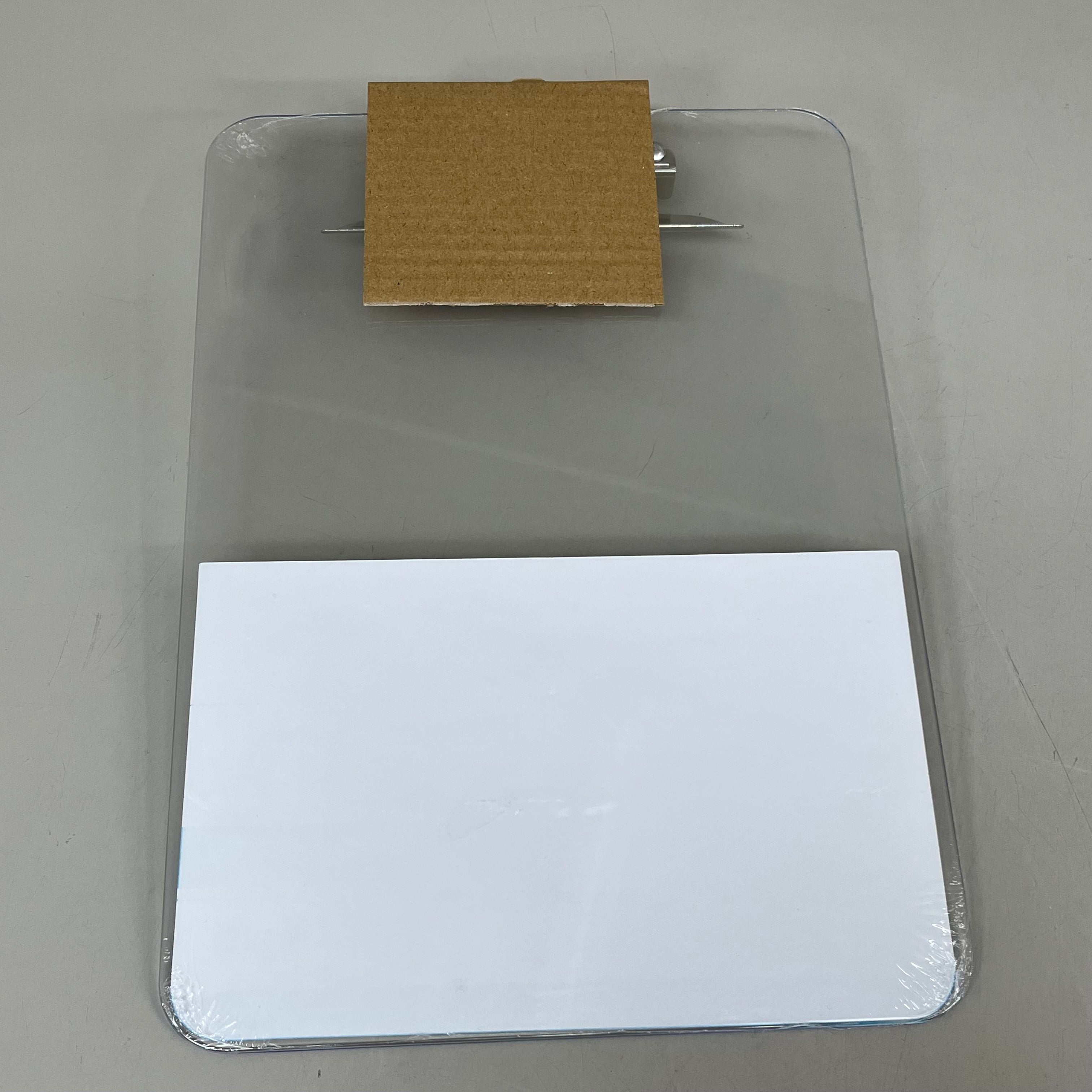 STAPLES (3 PACK) Plastic Clipboard Letter Size Spring Clip  Letter Size Clear ST10526