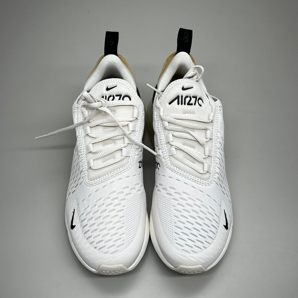 NIKE W Air Max 270 Foam Insole Mesh Shoes Women's Sz 7 White Gold DZ77736 001