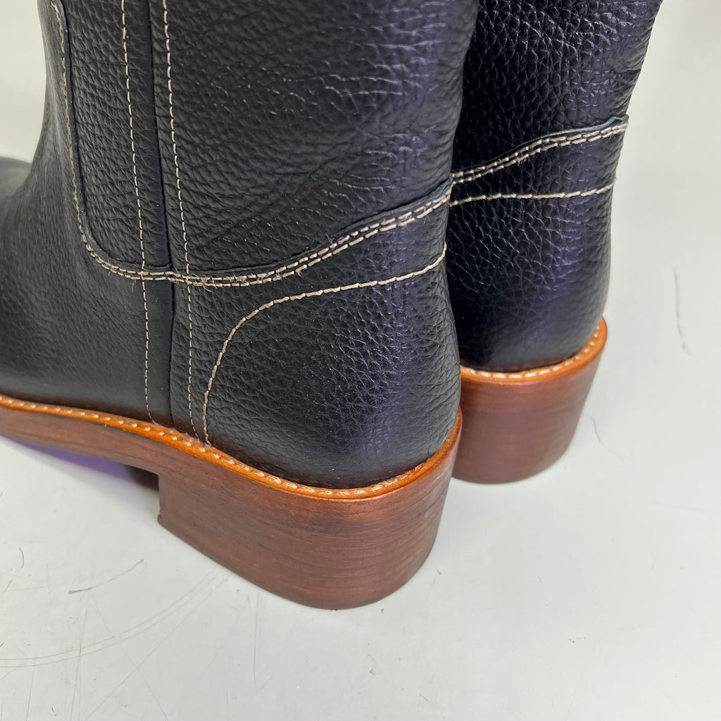FREE PEOPLE Blaze Pull On Boot Women's Sz 6 Victorian Black Leather 88905880