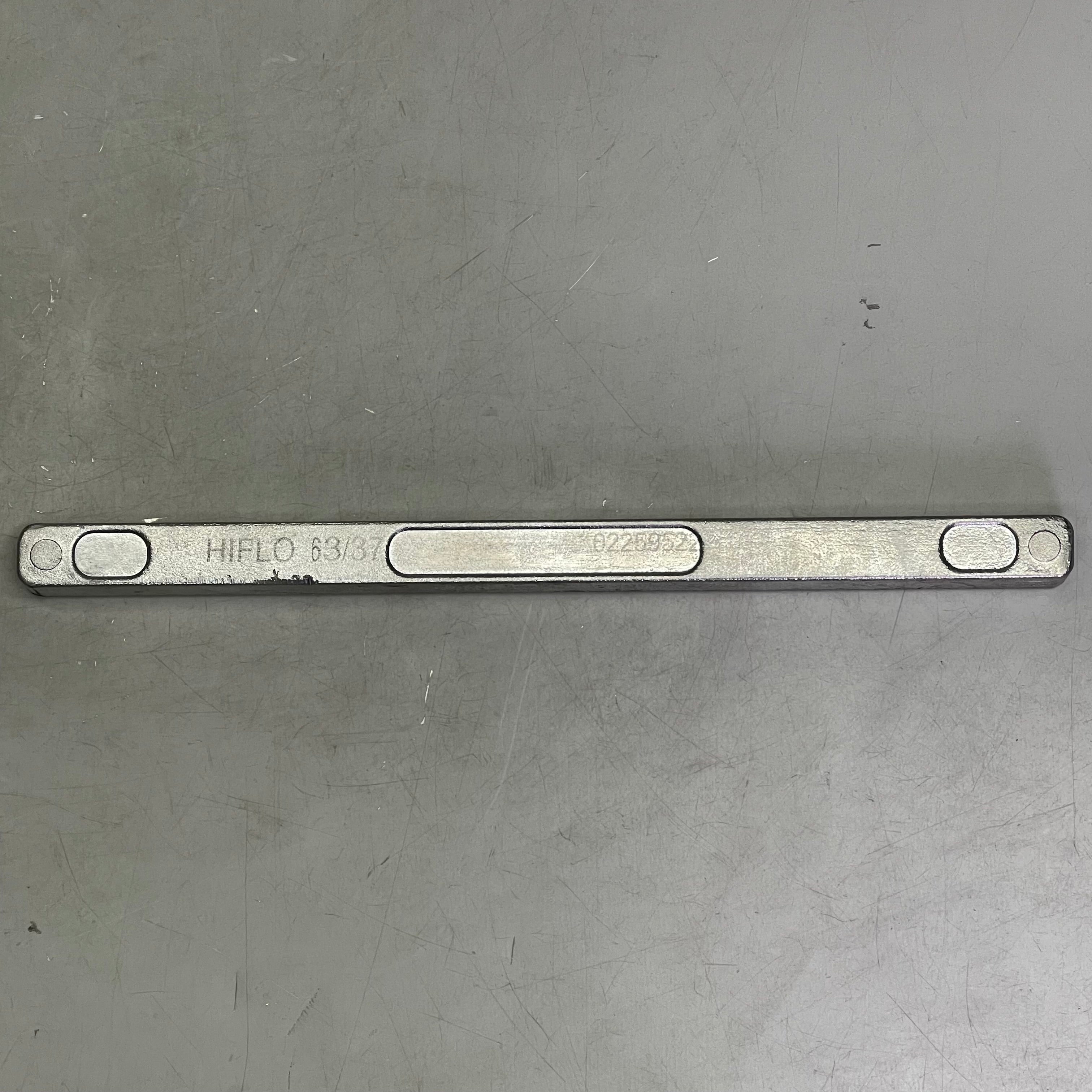 Solder Bar HiFlo Sn63/Pb37 13" x 0.75" x 0.75" Tin/Lead 02259522