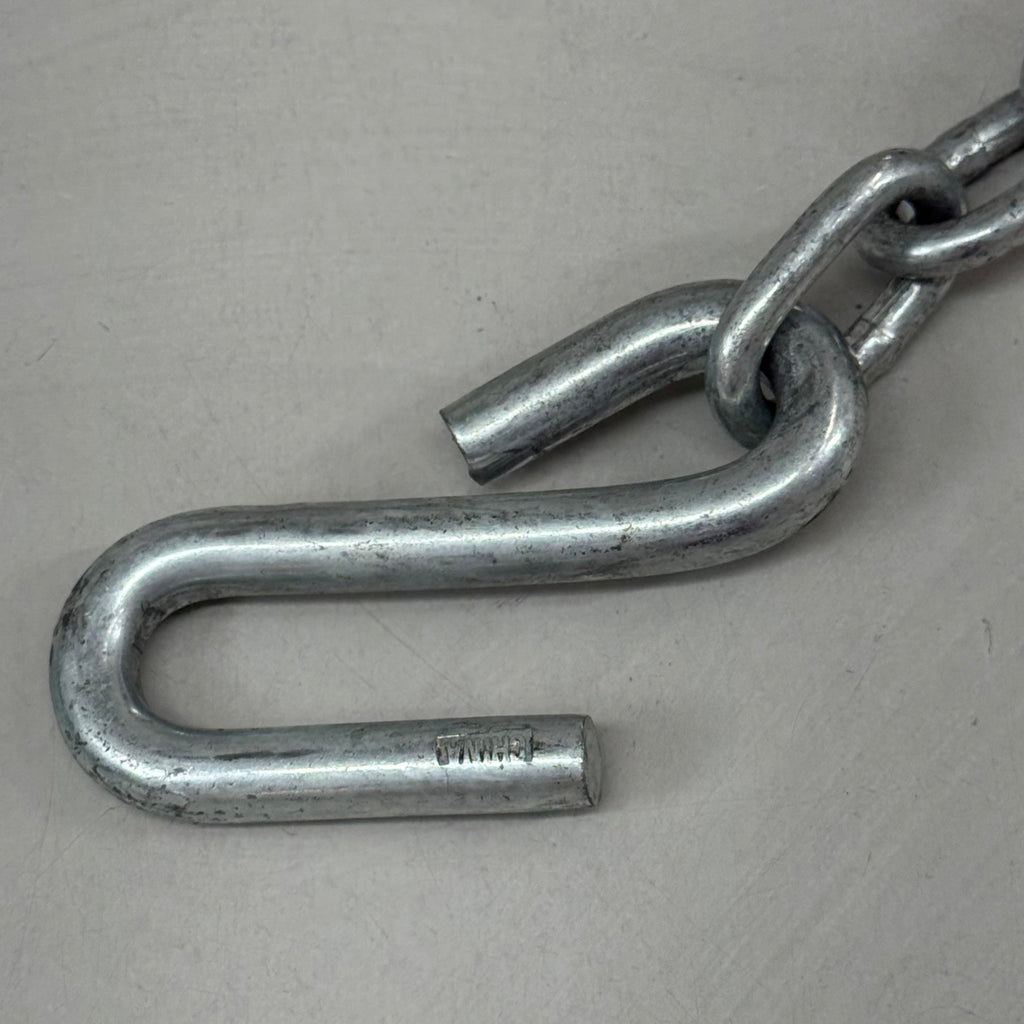 CURT Trailer Safety Chain With 2 S-Hooks 48" Clear Zinc 80031