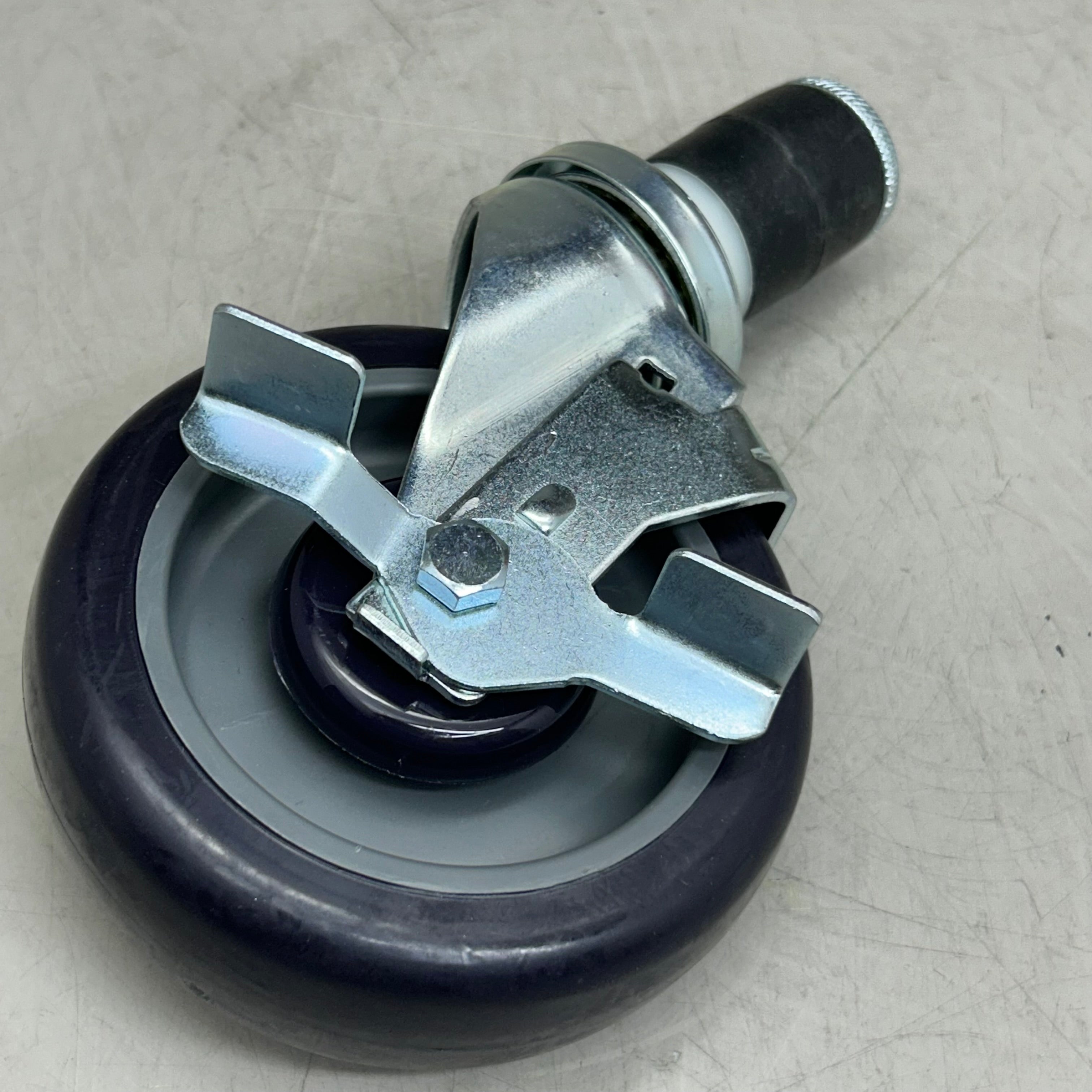 REGENCY Polyurethane Work Table/Equipment Stand Caster W/ Brake 5" Black A105CR