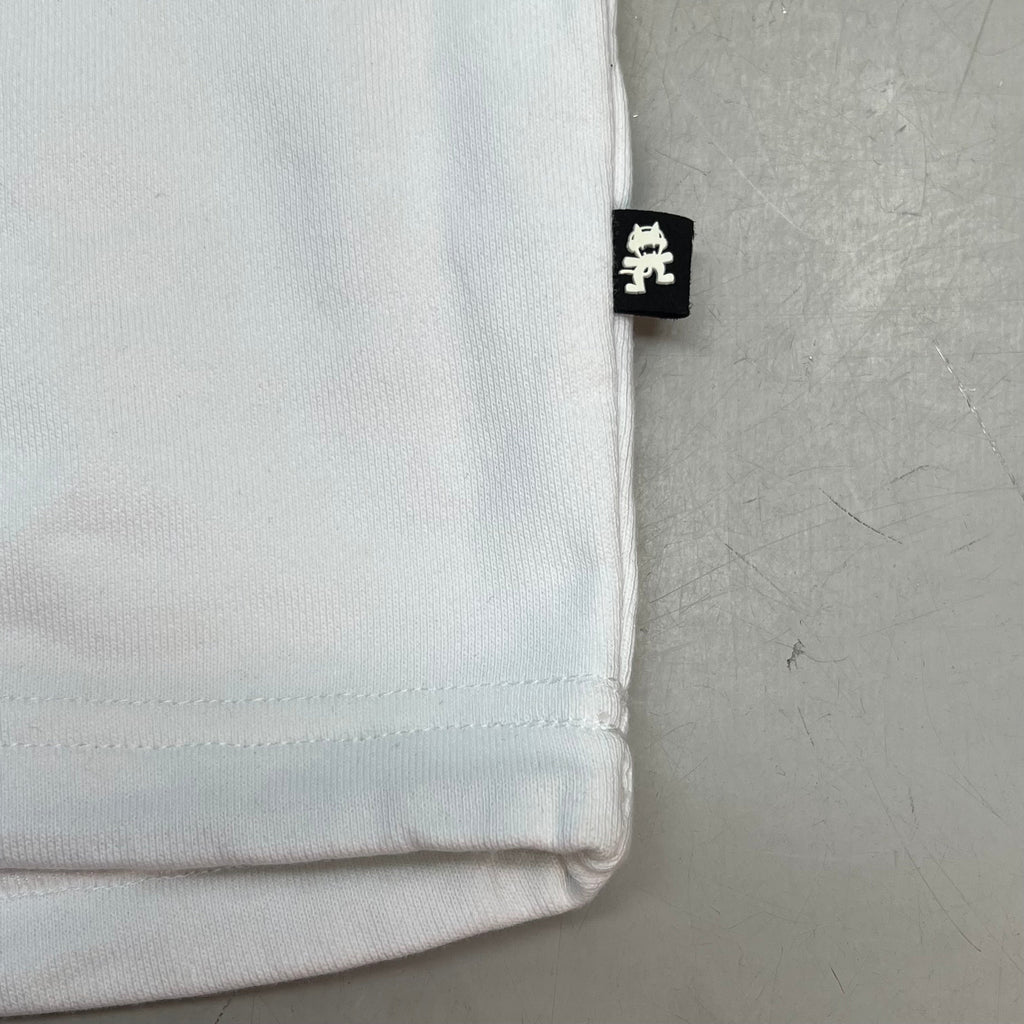 MONSTERCAT Records Adjustable Waist Sweatshirt Korean Fighter Men's Sz M White