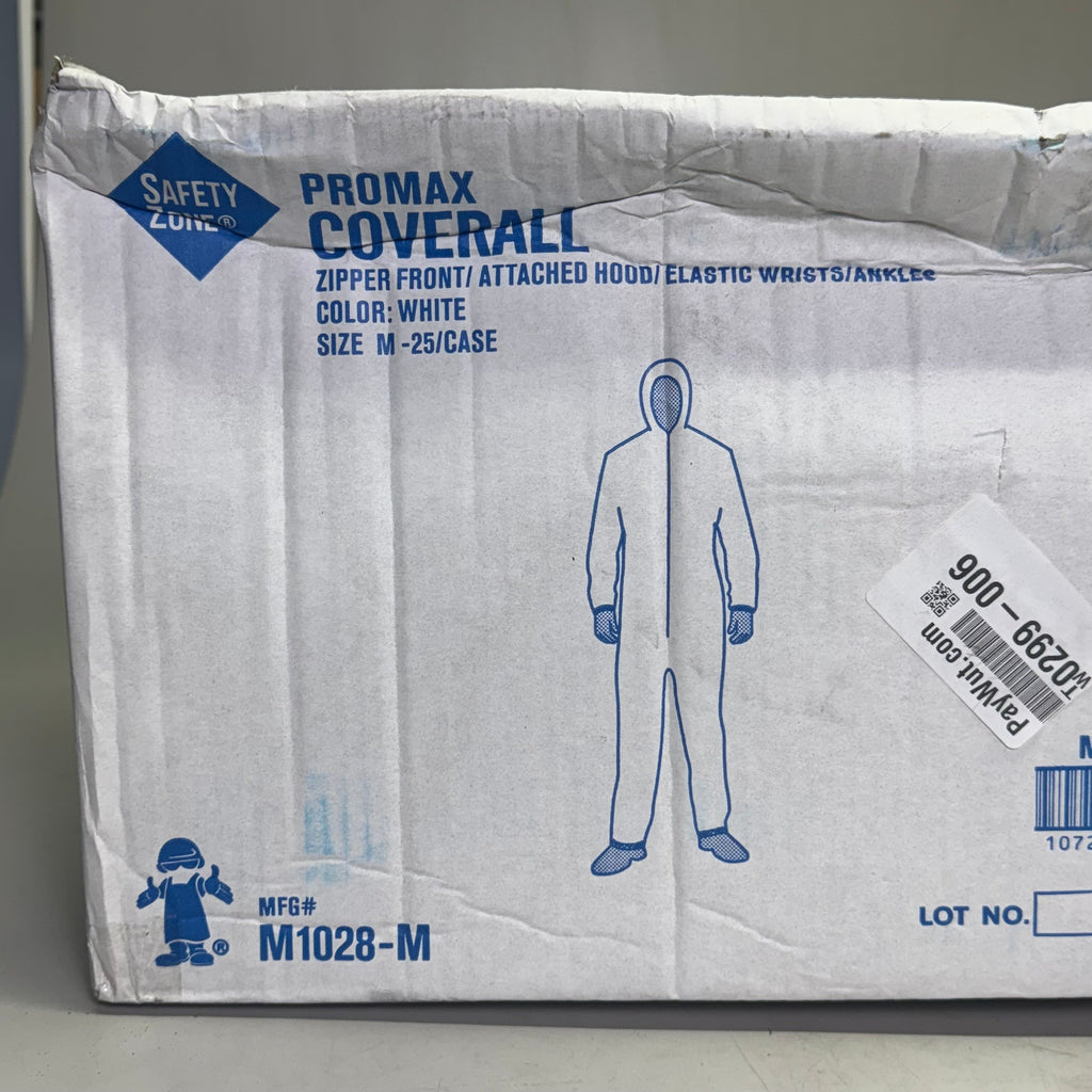 PROMAX (25 PACK) Microporous Coveralls Sz M M1028-M (Distressed Box)