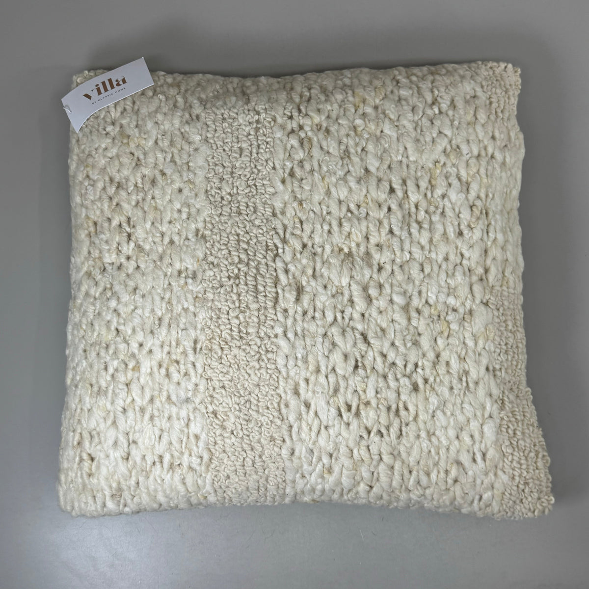 VILLA 22"x22" RN Sinclair Decorative Throw Pillow in Ivory