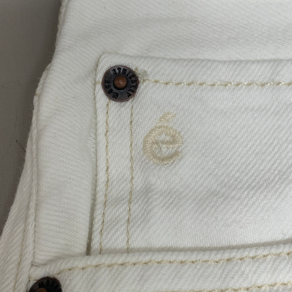 ETICA Tyler High Waist Straight Leg Ankle jeans Vintage White Size 26 EW180114A
